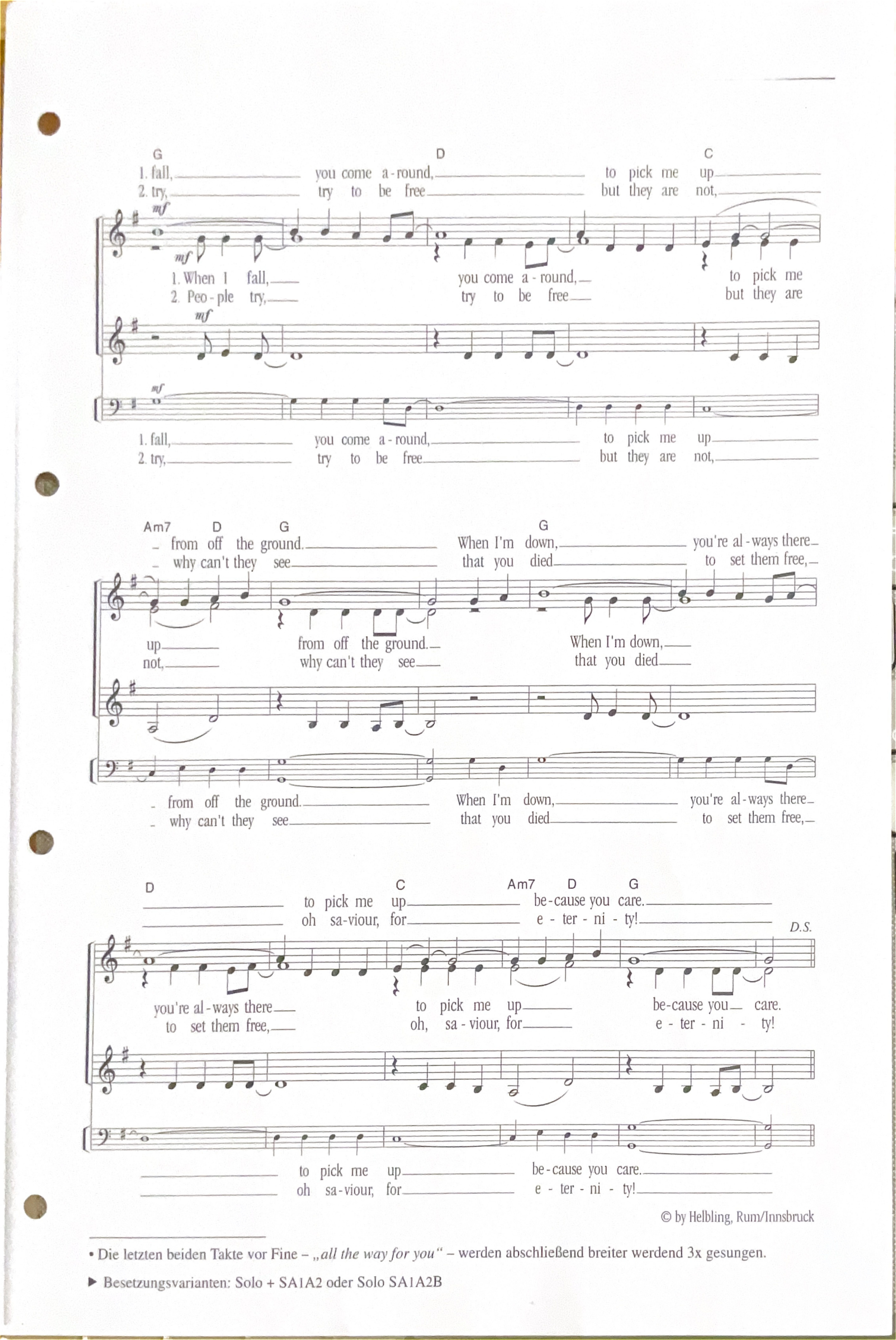 Let my light shine bright – Noten Seite 2