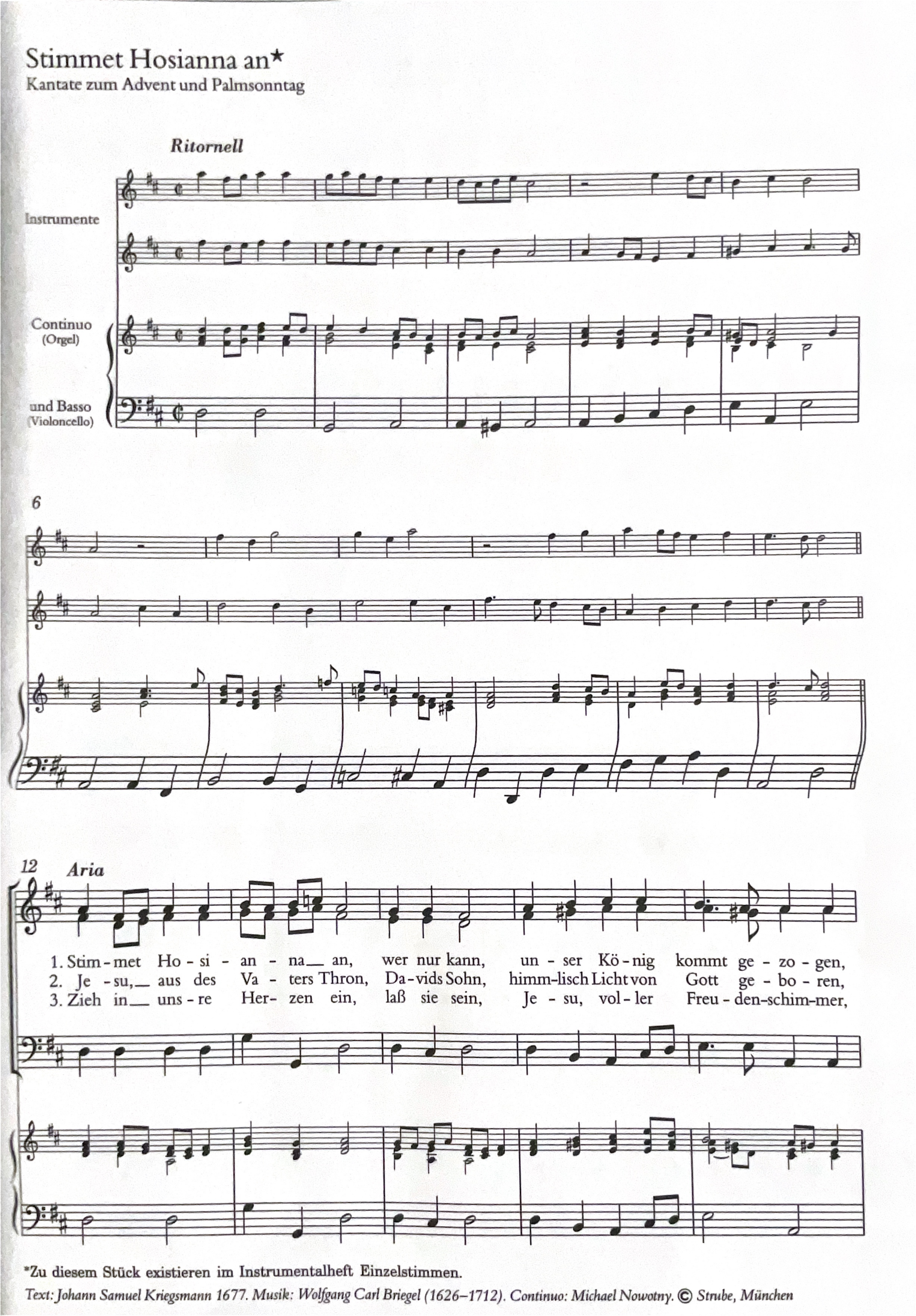 Stimmet Hosianna an – Noten Seite 2