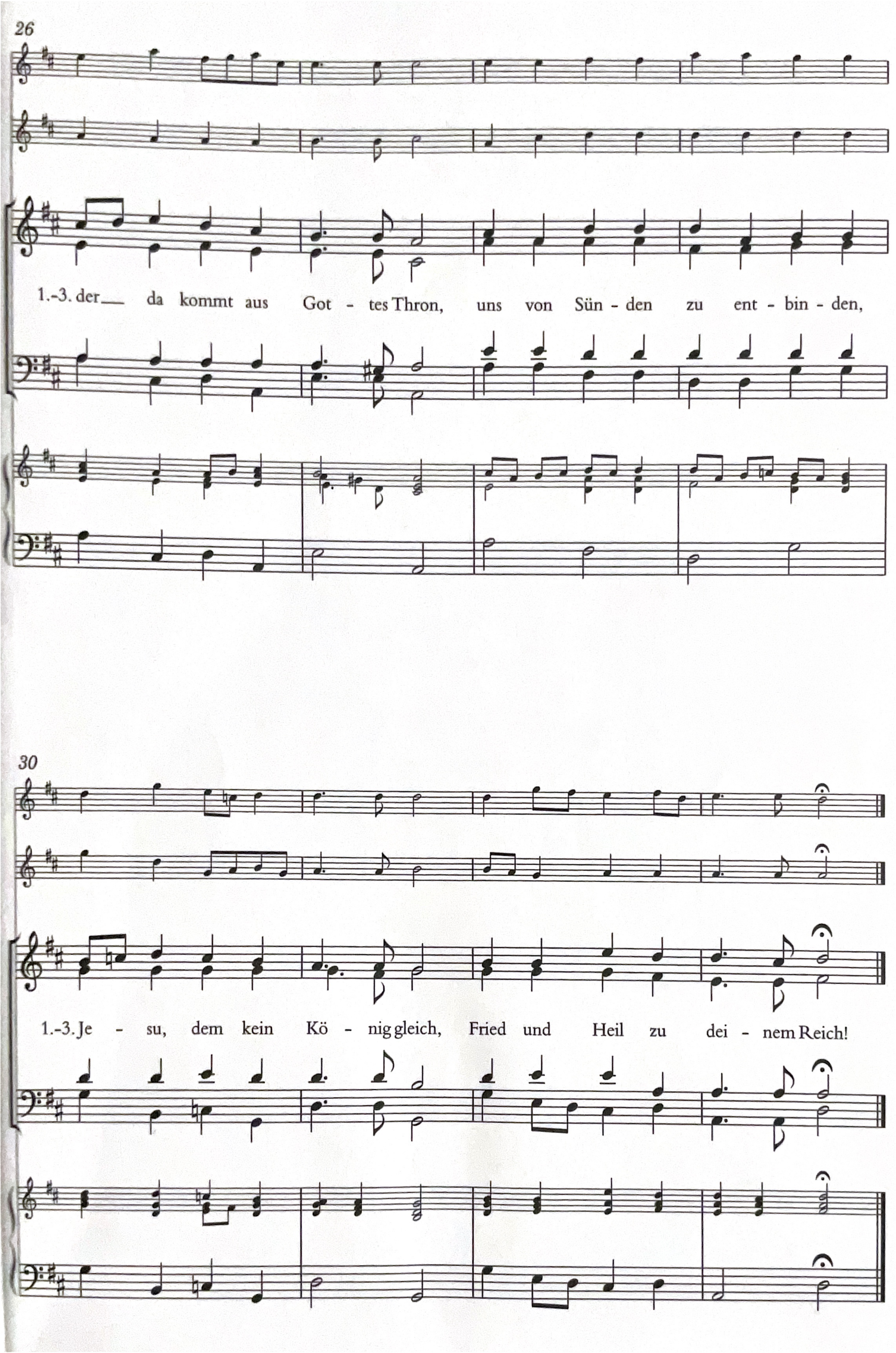 Stimmet Hosianna an – Noten Seite 4
